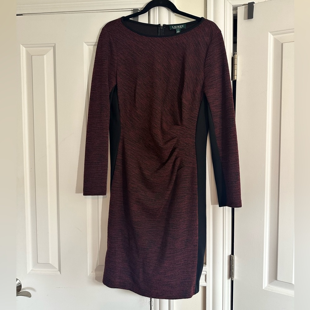 Ralph Lauren maroon dress